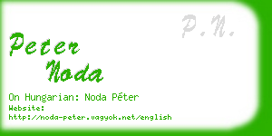 peter noda business card